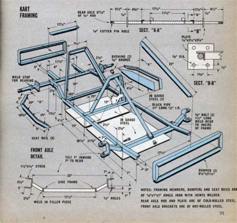 Go Kart Frame Plans, Go Kart Plans, Build A Go Kart, Diy Go Kart ...