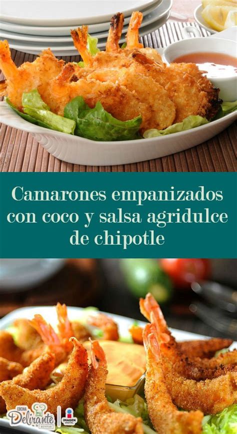 Camarones empanizados con coco y salsa agridulce de chipotle | CocinaDelirante