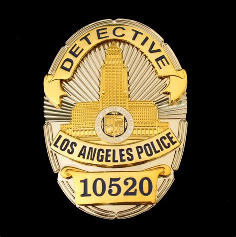 LAPD Los Angeles Detective Police Badge Replica Movie Props No.10520 – Coin Souvenir