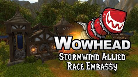 Stormwind Allied Race Embassy - YouTube