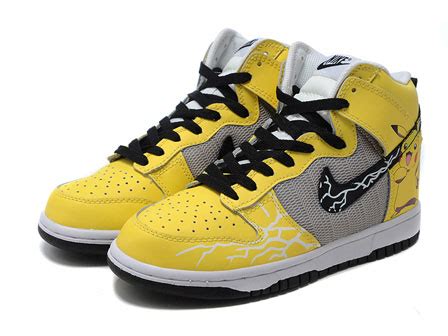 Pokemon Nikes Pikachu Shoes Video Game Sneaker Yellow For Sale | Animated Shoes/Nike Cartoon ...