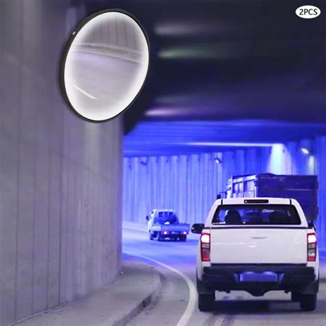 2 MODERN CORNER Convex Mirrors Security Safety Indoor Road Driveway Garage Round $47.50 - PicClick
