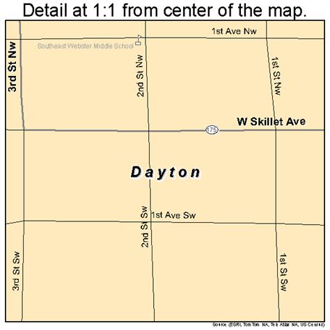 Dayton Iowa Street Map 1919180