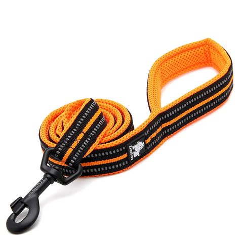 Multi colored Pet Dog Leash Training Belt Metal Hook Padded Reflective ...