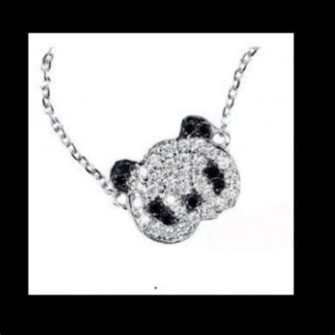 Cute Full Drill Panda Chain Necklace | Chain necklace, Necklace, Chain