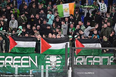 Celtic fans are goaded with racist and sectarian banners by Lazio's ...