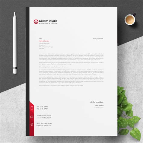 Modern company letterhead - Download Free Vectors, Clipart Graphics & Vector Art