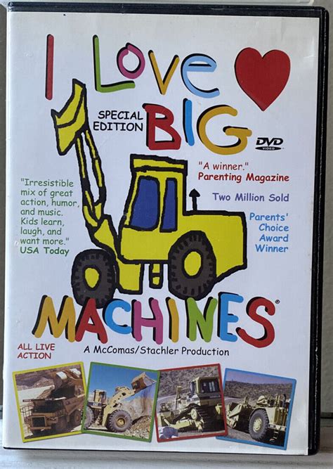 I Love Big Machines TM Books & Video 1995 1999 2005 DVD silly ...