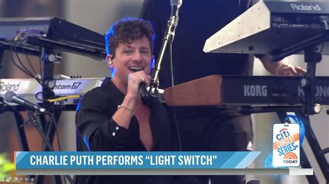 Charlie Puth - Light Switch (Live from The TODAY Show) Chords - Chordify