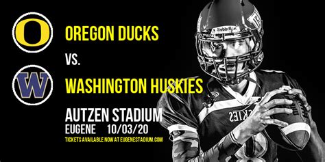 Oregon Ducks vs. Washington Huskies Tickets | 31st October | Autzen Stadium