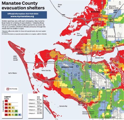 Manatee County Hurricane Evacuation Maps Summer 2020 • SRQ Boomer Homes