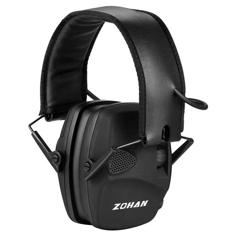 Electronic Shooting Ear Protection NRR22dB Sound Amplification Noise Reduction Ear Muffs ...