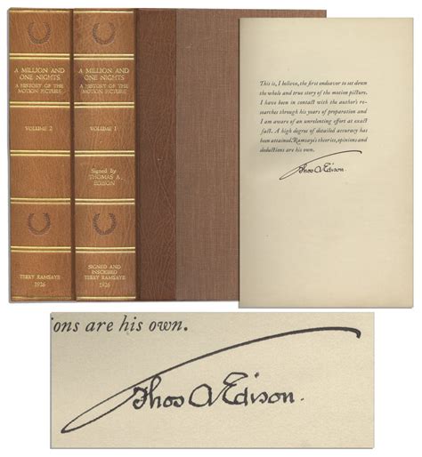 Sell Thomas Edison His Life And Inventions Signed at Nate D Sanders