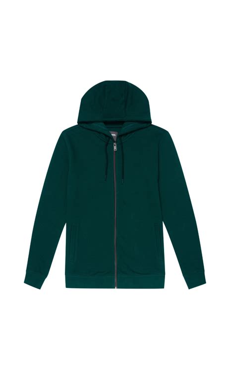 GREEN ZIP THROUGH HOODIE - Hello! We are wt+