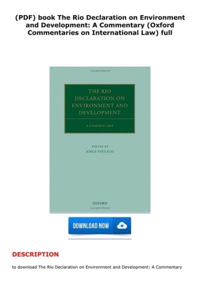 (PDF) book The Rio Declaration on Environment and Development: A Commentary (Oxford Commentaries ...