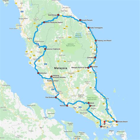 Malaysia Road Trip - From Coast to Coast