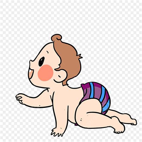 Crawling Babies Clipart Transparent PNG Hd, Baby Crawling Cartoon Small Baby, Baby Clipart, Cute ...