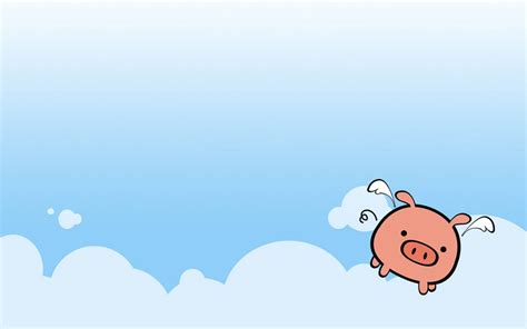 The cute pig illustrator wallpaper comics desktop background | Cartoon ...