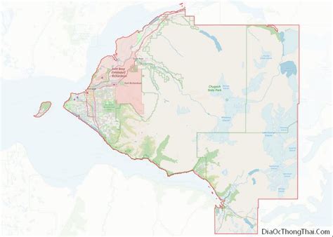 Map of Anchorage Municipality, Alaska