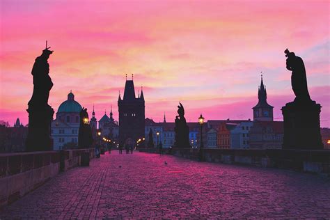 Prague's Charles Bridge At Sunrise Photograph by Mountain Dreams - Pixels