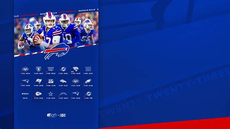 Buffalo Bills 2024 Schedule Wallpaper - Cris Rosemary