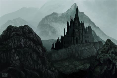 "Dark Castle" by Klaudia Bezak | Fantasy castle, Dark castle, Dark fantasy art