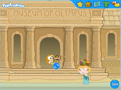 Poptropica Mythology Island entering the museum of olympus… | Flickr