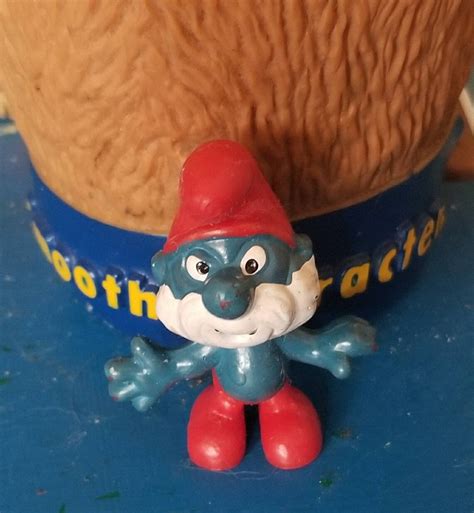 Vintage Papa Smurf PVC Figure - Etsy