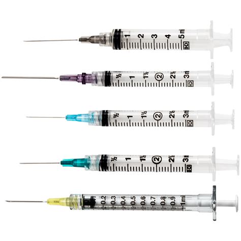 BD™ tuberculin syringe with permanently attached needle, 27 G x ½ in. regular bevel - 305620 | BD