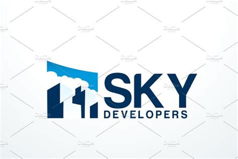 Sky Development Logo Design | Development logo design, Logo design, Sky ...