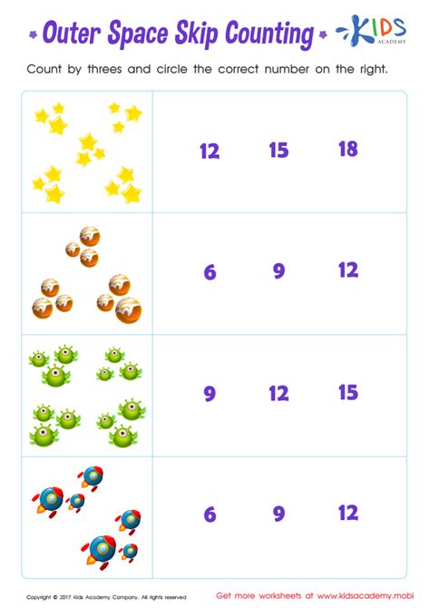 Counting In 3s Worksheet - prntbl.concejomunicipaldechinu.gov.co