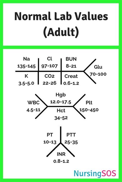 Lab Values Diagram | Quizlet