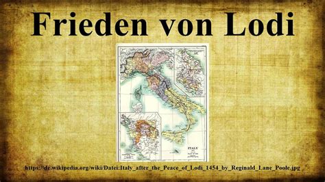 Frieden von Lodi - YouTube