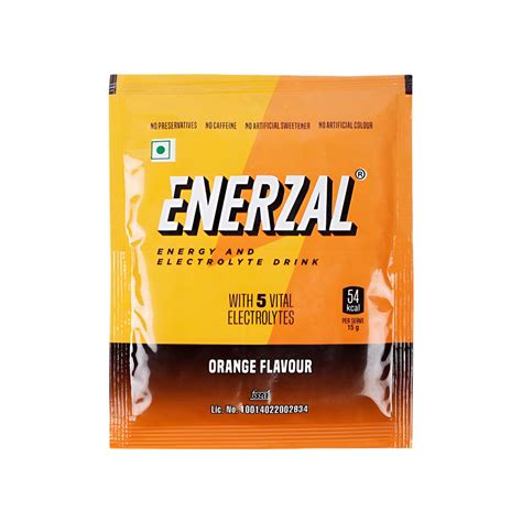 Enerzal Energy & Electrolyte Drink Powder - ORS (Orange Flavour) Price ...