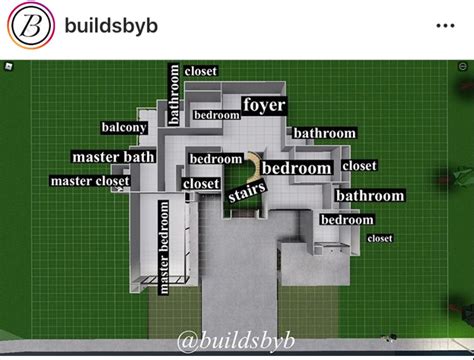 Bloxburg family house 2 story layout