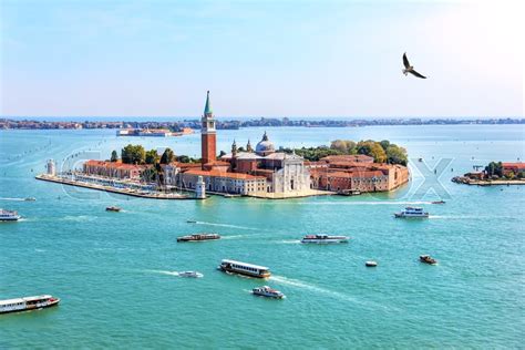 Venice island of San Giorgio Maggiore, ... | Stock image | Colourbox