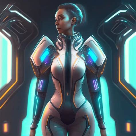 Futuristic sci-fi female clothes by Pickgameru on DeviantArt