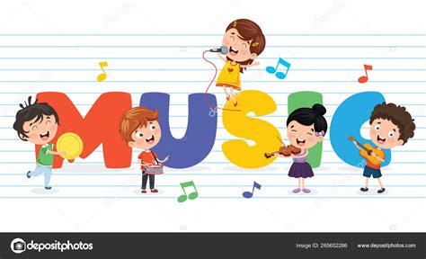 Vector Illustration Children Music Background Stock Illustration by ©yusufdemirci #265652286