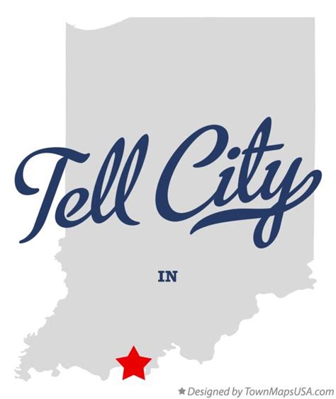 Map of Tell City, IN, Indiana