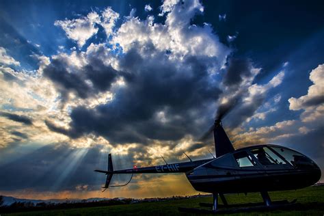 Helicopter at sunset Photograph by Srdjan Petrovic - Fine Art America