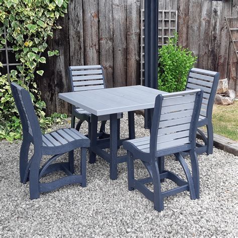 Recycled Plastic Dining Table & Chairs - Greendine® Range | Woodberry