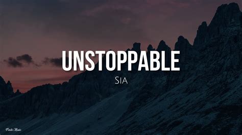 Unstoppable (lyrics) - Sia [Inglés - Español] - YouTube