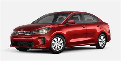 2020 Kia Rio Interior and Exterior Color Options