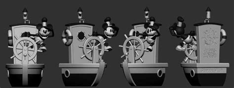 Mickey Mouse steamboat willie 3d print stl files – 3D Print Maker Club