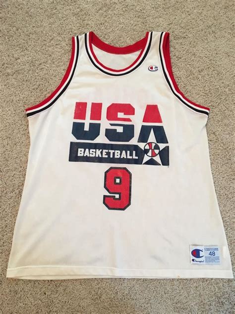 Vintage Michael Jordan Olympic Champion Jersey Sz 48 | #1878395449