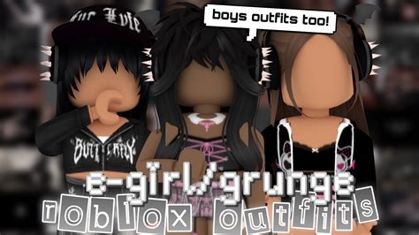 Aesthetic Roblox E-girl/Grunge Outfits! *WITH CODES + LINKS* - YouTube