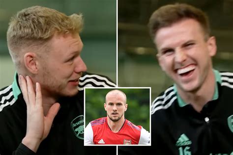 Arsenal star Rob Holding teased over hair transplant by Aaron Ramsdale after finding out team ...