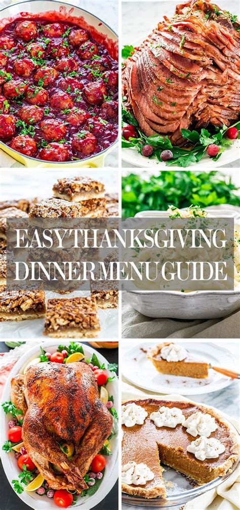 Easy Thanksgiving Dinner Menu Guide Jo Cooks