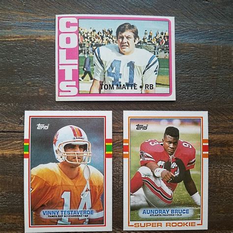 Set of 3 Vintage Topps Football Cards - Etsy