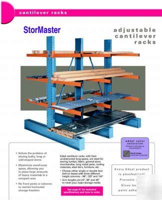 New steel cantilever racks 3,000LBS capacity per level